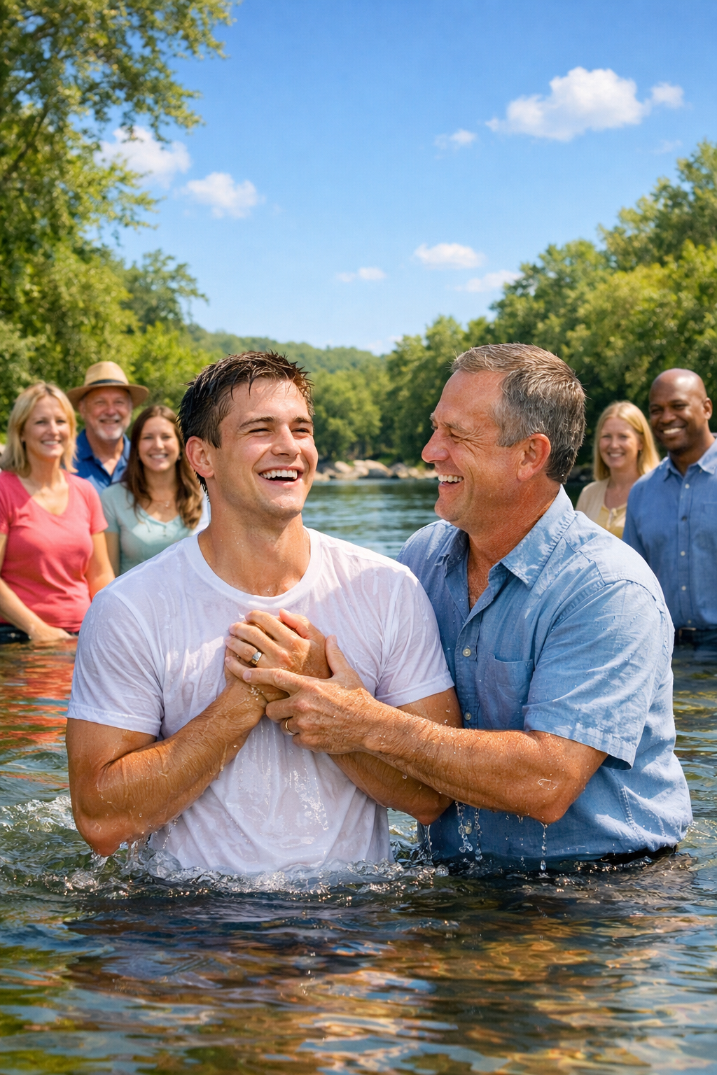 Baptism on a sunny day